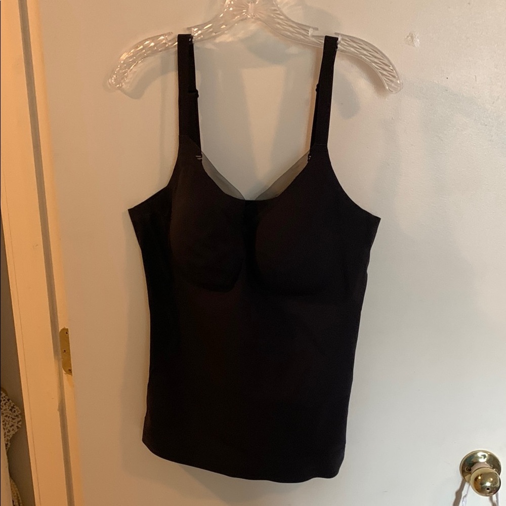 Honey love Black Shape wear Cross Over Cami.